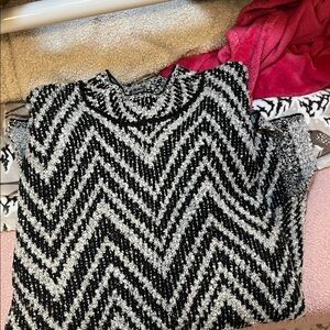 Black and White Chevron Sweater